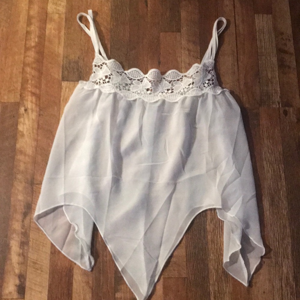 Ladies sheer tank